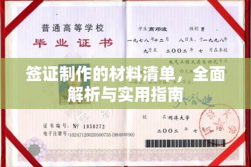 皮山签证制作的材料清单，全面解析与实用指南